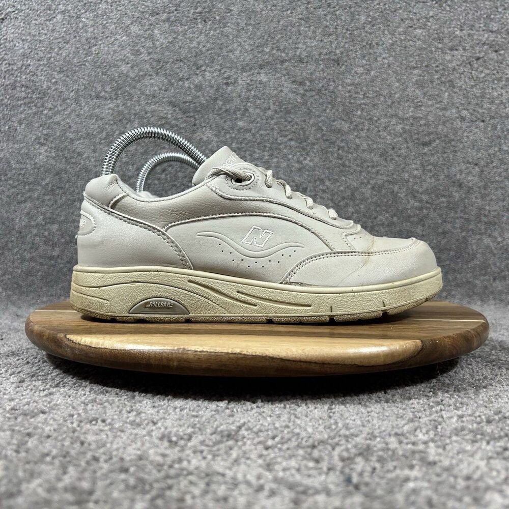 New Balance 811 WW811BE Women's Size 7 Beige Leather USA Made Walking Shoes Used